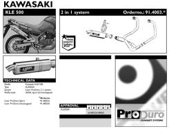Výfuk Laser KLE 500, 91-04